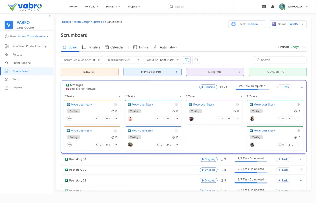 User Stories and Epics